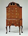 High Chest of Drawers, Mahogany, chestnut, American