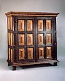 Kast, Painted white oak, red oak, American