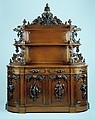 Sideboard, Alexander Roux (1813–1886), Black walnut, pine (secondary wood), American