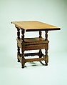Chair-table, Red oak, yellow pine, white cedar, American