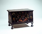 Chest with drawer, Painted yellow poplar, yellow pine, birch, American