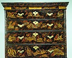 Chest of Drawers, Japanned maple, japanned white pine, white pine; brass, American