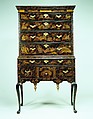Chest of Drawers, Japanned maple, japanned white pine, white pine; brass, American