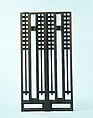 Grill from the Avery Coonley House, Riverside, Illinois, Frank Lloyd Wright (American, Richland Center, Wisconsin 1867–1959 Phoenix, Arizona), Oak, American