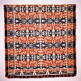 Coverlet, Absalom Klinger, Cotton warp, cotton and wool weft, woven, American