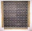 Coverlet, Wheel of Fortune pattern variation, Cotton and wool, woven, American
