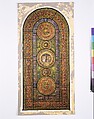 Design for medallion window for the American College of Surgeons, Chicago, Illinois, Louis C. Tiffany (American, New York 1848–1933 New York), Watercolor, gouache, pen and black and brown India inks, and graphite on off-white wove paper, American