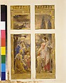 Design for  window, Mr. J.C. Williams, All Saints' Chapel, Atlanta, Georgia, Louis C. Tiffany (American, New York 1848–1933 New York), Watercolor, ink, graphite, and white gouache, American