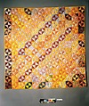 Quilt, Broken Dishes pattern, Silk and cotton, American