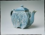 Teapot, Manufactured by Chelsea Keramic Art Works (1872–1889), Ceramic, American