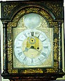 Tall Clock, Joseph Ward (active ca. 1740–60), Japanned white pine; brass, iron, glass, American