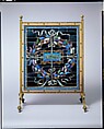 Firescreen, John La Farge  American, Leaded opalescent glass, brass, American