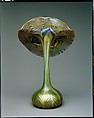 Jack-in-the-Pulpit Vase, Quezal Art Glass and Decorating Company (1901–ca. 1924), Iridescent glass, American