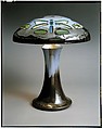 Table Lamp, Fulper Pottery Company (1899–1935), Shade and base: glazed pottery; shade inset with glass, American
