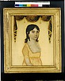 Memorial Portrait of Catharine Schultz (1789-1832), Oil paint and silk thread on silk, American