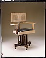 Revolving Armchair, Frank Lloyd Wright (American, Richland Center, Wisconsin 1867–1959 Phoenix, Arizona), Steel, wood, American