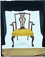 Armchair, Mahogany, red oak, sweet gum, ash; upholstery (modern), American