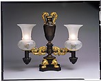 Argand Lamp, Attributed to Messenger Company, Bronze, gilt brass