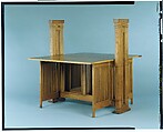 Print Table, Frank Lloyd Wright (American, Richland Center, Wisconsin 1867–1959 Phoenix, Arizona), White oak, American