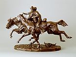 The Wounded Bunkie, Frederic Remington (American, Canton, New York 1861–1909 Ridgefield, Connecticut), Bronze, American