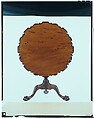 Tilt-Top Table, Mahogany; brass, iron, American