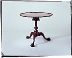 Tilt-Top Table, Mahogany; brass, iron, American