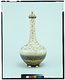 Covered Vase, Probably designed by Edward Lycett (1833–1910), Glazed and gilded earthenware, American