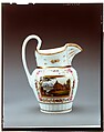 Pitcher, Tucker Factory (1826–1838), Porcelain, American