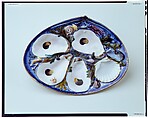 Oyster plate, Union Porcelain Works (1863–1922), Porcelain, American