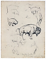For Q Street Bridge Washington D.C., Alexander Phimister Proctor (American, Bosanquet, Ontario 1860–1950 Palo Alto, California), Graphite on paper, American