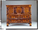 Chest with drawers, Workshop of Peter Blin (ca. 1675–1725), White oak, yellow pine, white cedar, American
