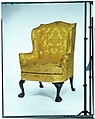 Easy Chair, Mahogany, yellow poplar, red bay or avocado, bald cypress, American
