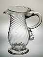 Creamer, Blown pattern-molded non-lead glass, American