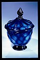 Covered Sugar Bowl, Blown pattern-molded lead glass, American or British