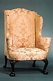 Easy Chair, Mahogany, yellow poplar, red bay or avocado, bald cypress, American