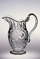 Pitcher, Pressed glass, American
