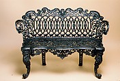 Settee, Cast iron, American