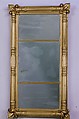 Looking Glass, Attributed to Isaac Platt (1793–1875), Glass, gesso, American