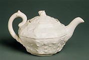 Teapot, American Pottery Manufacturing Company (1833–ca. 1854), Earthenware, American