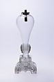 Whale Oil Lamp, Pressed and free blown lead glass