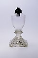 Whale Oil Lamp, Pressed and free-blown lead glass
