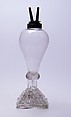 Whale Oil Lamp, Pressed and free-blown lead glass
