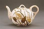 Teapot, Ott and Brewer (American, Trenton, New Jersey, 1871–1893), Porcelain, American