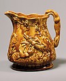 Pitcher, E. & W. Bennett Pottery (American, Baltimore, Maryland 1847–1857), Earthenware, American