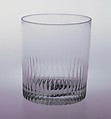 Tumbler, Bakewell, Page & Bakewell (1808–1882), Blown glass, American