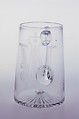 Mug, New England Glass Company (American, East Cambridge, Massachusetts, 1818–1888), Blown glass, American