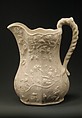 Pitcher, United States Pottery Company  American, Parian porcelain, American
