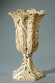 Celery vase, United States Pottery Company (1852–58), Earthenware, American
