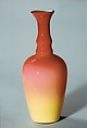 Vase, Hobbs, Brockunier and Company  American, Blown Peach Blow glass, American