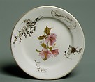 Plate, Union Porcelain Works (American, 1863–1922), Porcelain, American